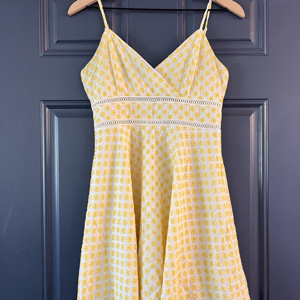 Yellow flower sundress